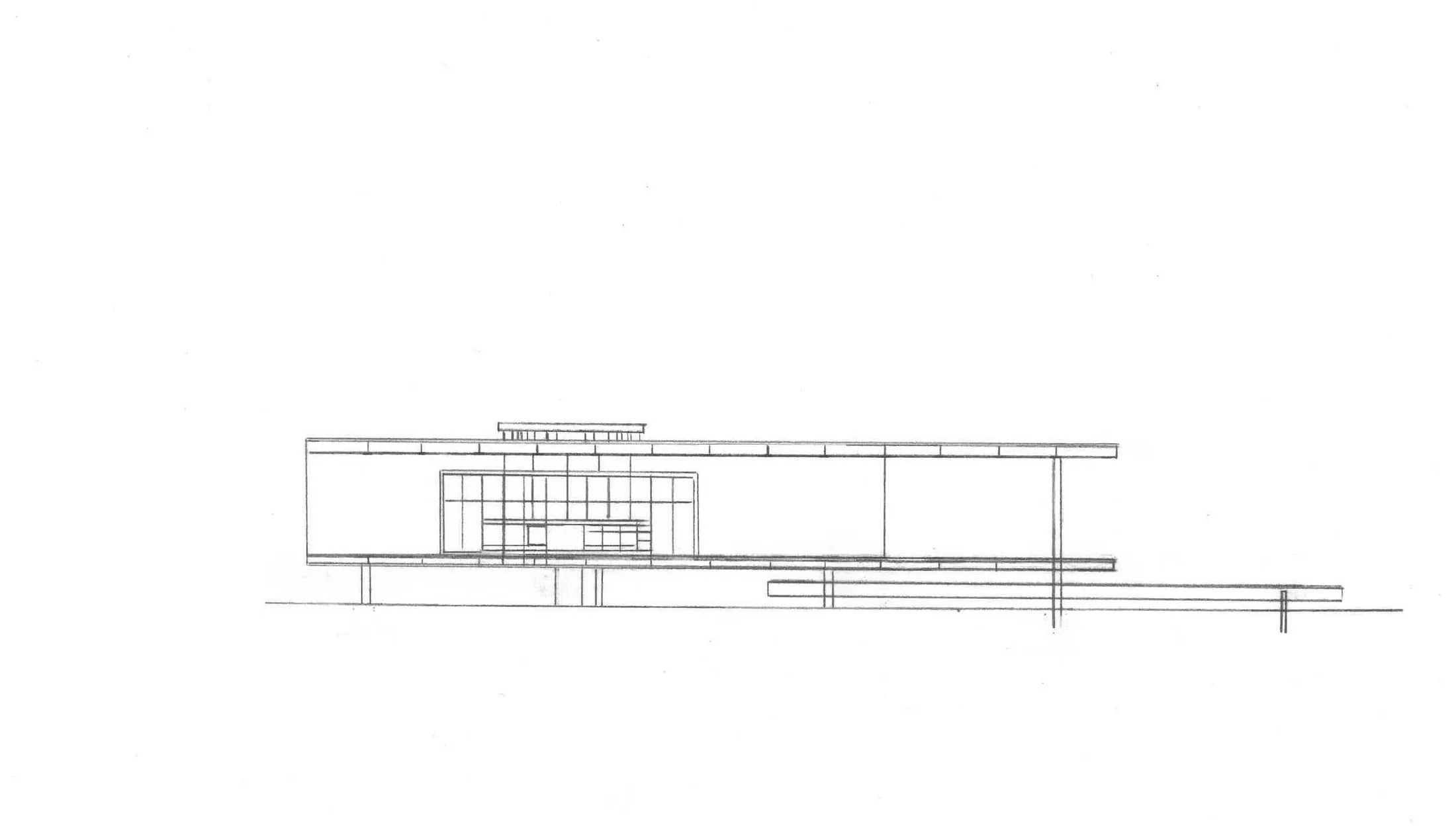 Second freehand elevation study
